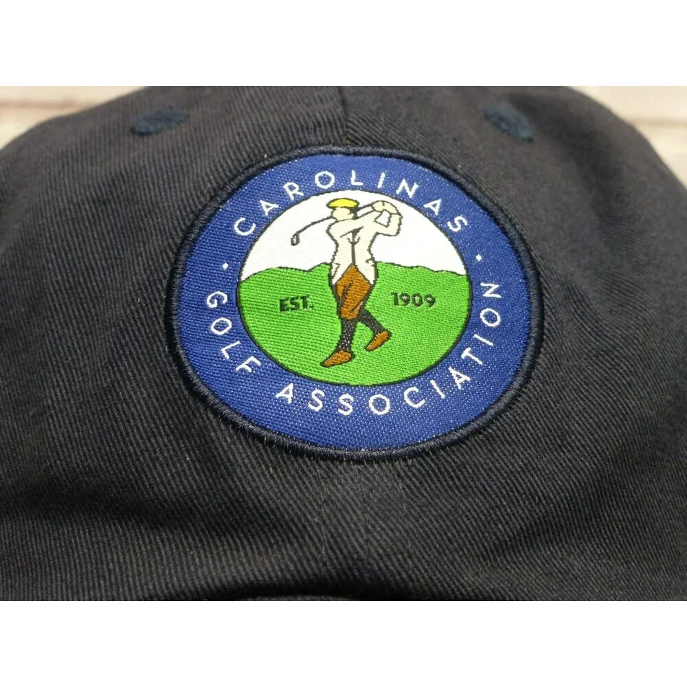 Carolinas Golf Association Navy Blue Adjustable Hat By American Dry Goods